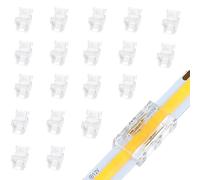 Amefil Connettore della striscia di Cob LED a 2 pin 10mm, striscia di collegamento rapida della striscia di Cob LED a singolo colore 20pcs