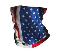 Ameflag Syria Syrians Flag Decorazione Facciale Multiuso Ghetta da Collo Antipolvere Headwrap per Ciclismo Campeggio Estivo 26X30CM