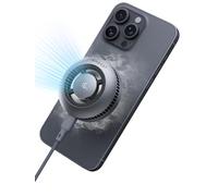 AMEGAT Caricatore Wireless Qi2 15W per iPhone Cooler, Caricabatterie Wireless con Ventola di Raffreddamento, Base Ricarica Wireless Compatible con MagSafe, Wireless Charger per iPhone 16/15/14/13/12