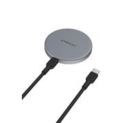 AMEGAT MagFusion Aura Caricatore Magnetico Wireless, Certificato Qi2, 15W, Ultra Veloce, Compatibile con Ricarica Magnetica, Tappetino di Ricarica Wireless con Cavo da 1,5 m per Smartphone