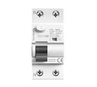 AMEHRU GYL9 Tipo B Interruttore differenziale Corrente differenziale DC ELCB 2P 4P 40A 63A 30mA 100mA 300mA Tipo B Dispersione RCD 6KA(2 Pole,63A 30mA)