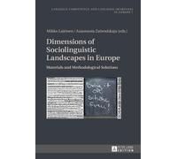 Amei Koll-Stobb Dimensions of Sociolinguistic Landscapes in E (Copertina rigida)