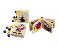 Ameisenkeks Libro di immagini in legno per neonati e bambini - Mini libro di esplorazione (5 x 5 cm) - Robusto giocattolo in legno a partire da 1 anno - Scelta casuale (1 pezzo)