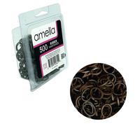 Amelia bellezza | 500 elastici da 1/2 """" | Elastici per capelli in gomma di alta qualit realizzati negli Stati Uniti | Ideale per code di cavall