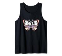 Amelia Butterfly - Personalizzato Carino Nome Word Art Canotta
