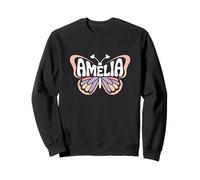 Amelia Butterfly - Personalizzato Carino Nome Word Art Felpa