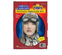 Amelia Earhart Casco Occhiali Sciarpa Disguise Costume Adulti Kit