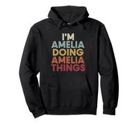 Amelia Name Amelia Personalized Name First Given Felpa con Cappuccio