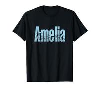Amelia Sea Waves - Nome Personalizzato Ocean Beach Art Maglietta