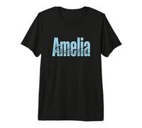 Amelia Sea Waves - Nome Personalizzato Ocean Beach Art Maglietta Premium
