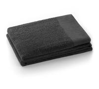 AmeliaHome Asciugamano grigio 50 x 100 cm 100% cotone assorbente grafite antracite Amari