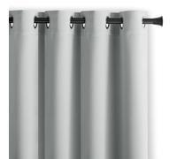 AmeliaHome Blackout - Tenda oscurante con occhielli, 140 x 270 cm, colore: grigio chiaro