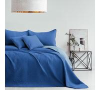 AmeliaHome Copriletto blu celeste 260 x 280 cm copriletto double face Ultrasonic trapuntatura poliestere Softa