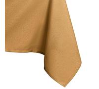 AmeliaHome Empire Gold 60855 - Tovaglia ovale, effetto loto, impermeabile, lucida, 120 x 160 cm