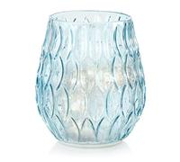 AmeliaHome Luci decorative a LED in vetro, illuminazione d'atmosfera in vetro Madrid, azzurro