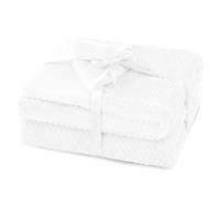 AmeliaHome Shleepy - Coperta morbida trapuntata, 130 x 180 cm, effetto pelliccia di agnello, colore: Bianco