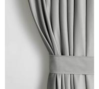 AmeliaHome Tenda effetto velluto, 140 x 270 cm, in acciaio, 1 pezzo, tenda oscurante con occhielli, in velluto, decorazione per finestra, leggera e luccicante