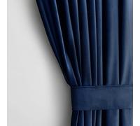AmeliaHome, tenda in velluto, 140 x 270 cm, indaco, 1 unità Tenda oscurante in velluto brillante per finestre.