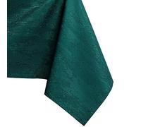 AmeliaHome, tovaglia idrorepellente, design a effetto loto, Poliestere Agata verde Vesta 40x40 cm