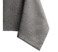 AmeliaHome, tovaglia idrorepellente, design a effetto loto, Poliestere Cacao Gaia 140x320 cm