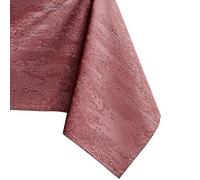 AmeliaHome, tovaglia idrorepellente, design a effetto loto, Poliestere Rosa antico Vesta 100x100 cm rund