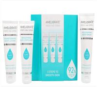 Ameliorate 3 Passi A pelle Liscia Kit Bagnoschiuma Corpo Lozione Esfoliante Set