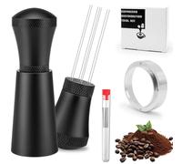 Amélioré WDT Tool Aiguille À Expresso, 17 Aiguilles Fines Avec Bague De Dosage Magnétique Pour Café (51 Mm), Accessoire Porte-Filtre Expresso Idéal Pour Barista