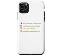 Amen Acronimo Niente è Impossibile Per Dio Matteo 19 26 Custodia per iPhone 11 Pro Max