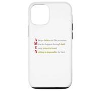 Amen Acronimo Niente è Impossibile Per Dio Matteo 19 26 Custodia per iPhone 12/12 Pro