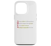Amen Acronimo Niente è Impossibile Per Dio Matteo 19 26 Custodia per iPhone 13 Pro