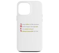 Amen Acronimo Niente è Impossibile Per Dio Matteo 19 26 Custodia per iPhone 13 Pro Max