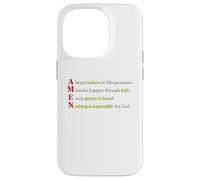 Amen Acronimo Niente è Impossibile Per Dio Matteo 19 26 Custodia per iPhone 14 Pro