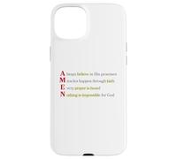 Amen Acronimo Niente è Impossibile Per Dio Matteo 19 26 Custodia per iPhone 15 Plus