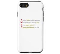 Amen Acronimo Niente è Impossibile Per Dio Matteo 19 26 Custodia per iPhone SE (2020) / 7 / 8
