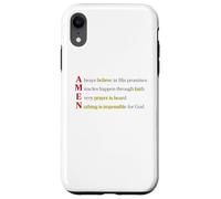 Amen Acronimo Niente è Impossibile Per Dio Matteo 19 26 Custodia per iPhone XR