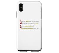 Amen Acronimo Niente è Impossibile Per Dio Matteo 19 26 Custodia per iPhone XS Max