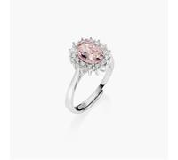 AMEN ANLDGBBMO2 Anello Adattabile Royal Lady con Zircone Morganite