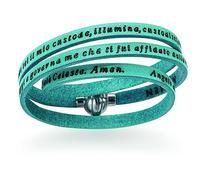 Amen Bracciale da donna Bracciale con angelo di dio. Lunghezza gioiello: 52 cm. Colore: turchese. La referenza è ajadit13-52