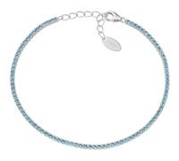Bracciale Tennis donna Argento 925 Amen con zirconi azzurri BT1BAZ17