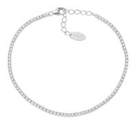 Amen Bracciale da donna Bracciale in argento 925 e zirconi bianchi di colore rodio, lunghezza pari a 17 + 3,5 cm; diamentro di 1 mm. La referenza è: BT1BB17