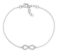 Amen Bracciale da donna collezione Coccole Luxury. Bracciale in argento 925 e zirconi bianchi Bracciale in argento rodiato. Lunghezza: 16+3cm charm l. 1,4cm.. La referenza è BRINBBZ
