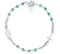 Amen Bracciale In Argento 925 Collezione Rosari - Colore Rodio - Misura Unica