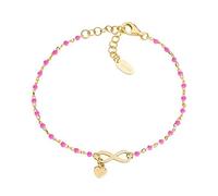 Amen Bracciale Infinito in Argento Dorato con Smalto
