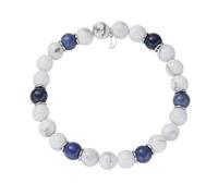 Amen Bracciale da Uomo Collezione Acciaio in Acciaio 316l.Gioiello Elasticizzato Bracciale Elastico, con Finitura in Acciaio e con Agata Colorata. La referenza è: ACBRU8EL09