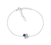 Amen Bracciale Quadricuore in Argento con Zirconi