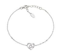Amen Bracciale Romantico In Argento Con Cuore Love Brhhbbz - Bracciale