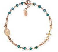 AMEN BRACCIALE Rosario argento rosè BRORP3