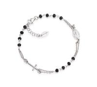 BRACCIALE ROSARIO CROCE DONNA GIOIELLI AMEN BROBN3 Bracelet argento unisex