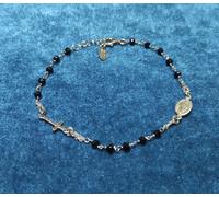 Amen Bracciale Rosario Donna BROBN3 Argento 925 Regalo Cresima Croce