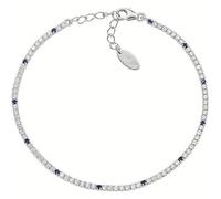 Amen Bracciale Tennis Unisex Argento 925 Gioiello Tennis Mania Trendy cod. BT1B7BBL17